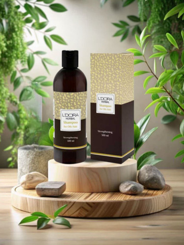 شامپو گیاهی مناسب موهای چرب لدورا هربال 300 میلیلیتر