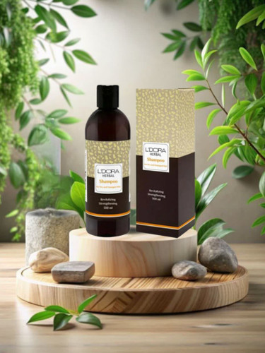 شامپو گیاهی مناسب موهای خشک و آسیب دیده لدورا هربال 300 میلیلیتر