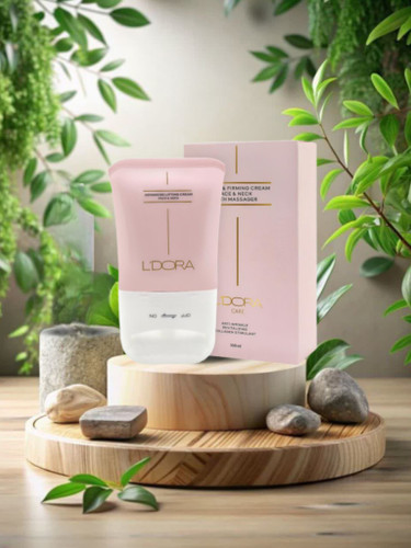 کرم لیفتینگ صورت و گردن ماساژور دار جوان ساز لدورا کر 100 میلی لیتر