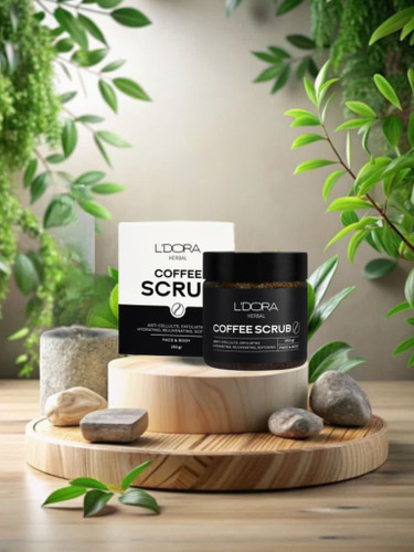 اسکراب قهوه صورت و بدن لدورا هربال