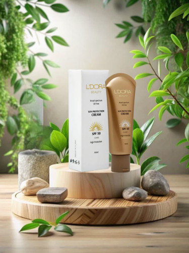 کرم ضدآفتاب بی رنگ (مدل قدیمی) و فاقد چربی SPF50 لدورا 100 میلی لیتر