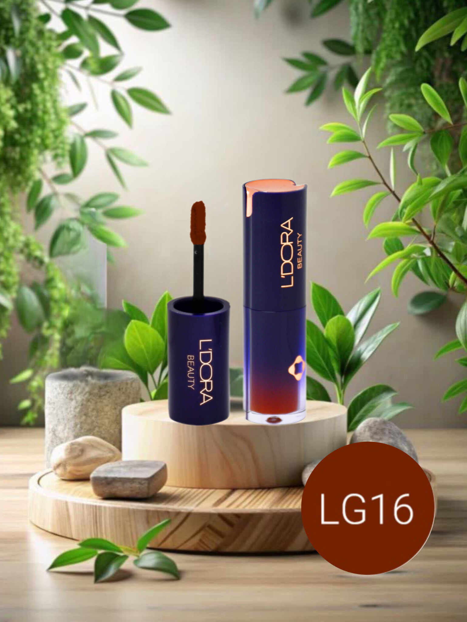 رژلب مایع نیمه‌مات کد LG16