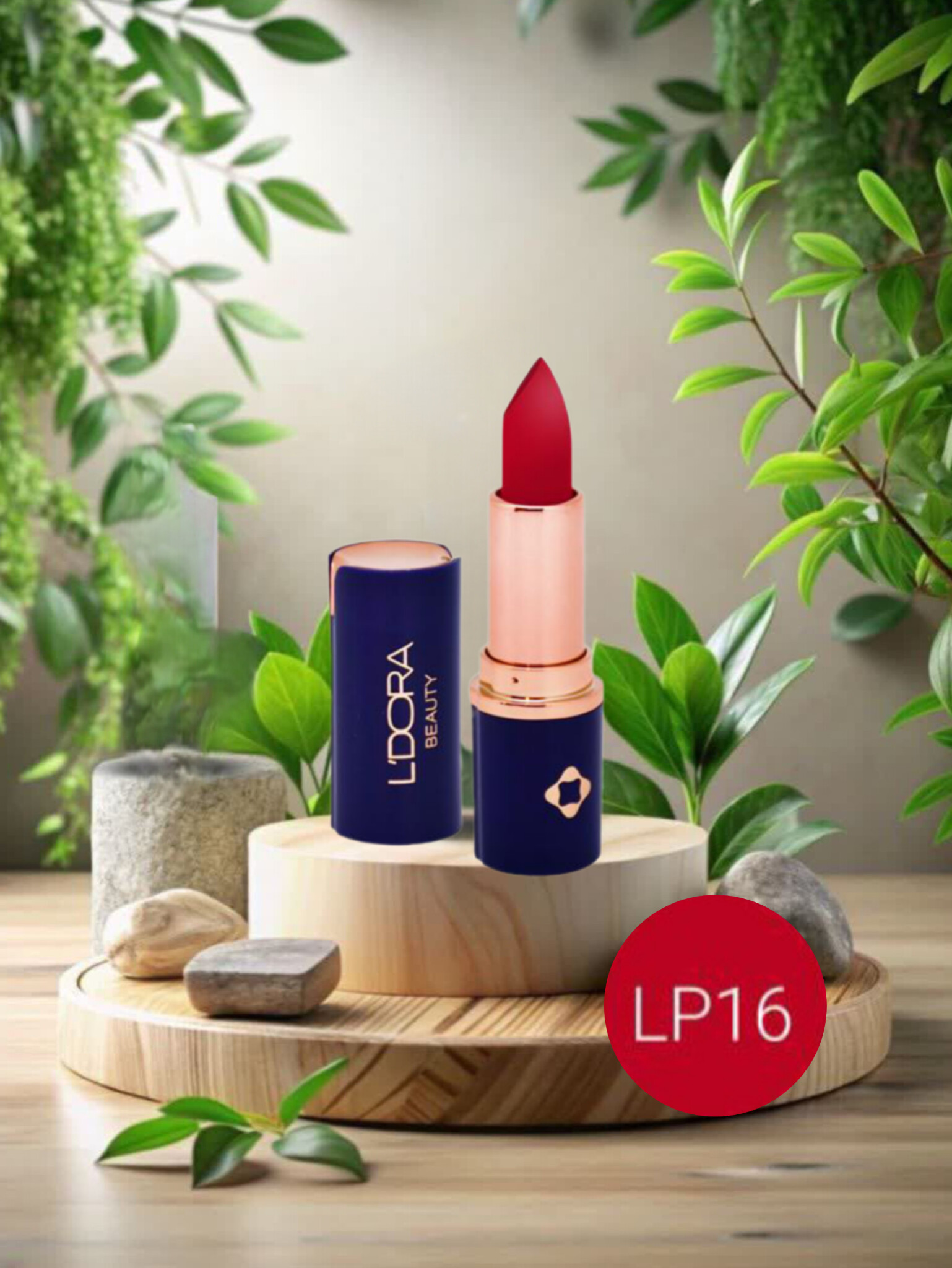 رژلب جامد نیمه‌ مات کد LP16