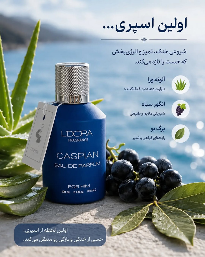 ادوپرفیوم مردانه مدل CASPIAN